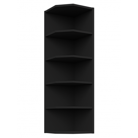 Szafka kuchenna czarna wysoka zakończeniowa 30 cm górna CREMA 30 G-108 ZAK